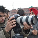 VFX Expert Aayush Chopra seting up the location for the Crane Shots