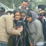 Studying the handling of professional SLR Camera