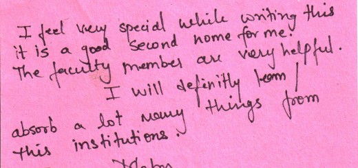 I feel very special while writing this, it is a second home for me - Sonam Mehra, Nagpur (Maharashtra)