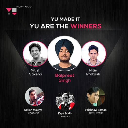 yuphoria micromax UI design list of winners