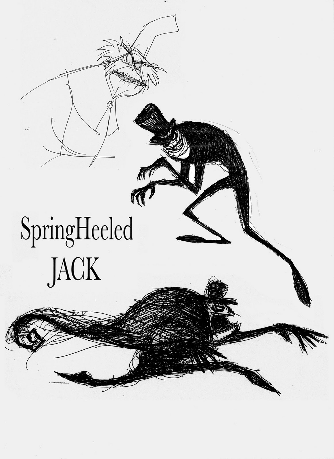 Spring Heeled Jack design by John Webber SCAD Animation Faculty
