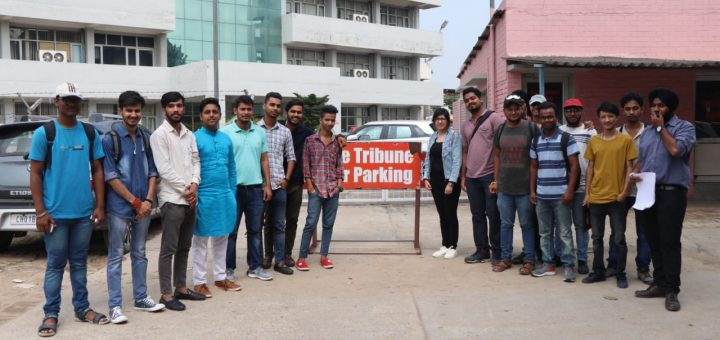 Industrial Visit by Arena Chandigarh students to The Tribune