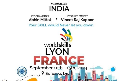 Abin Mittal (IDT Champion) mentored by our founder to Represent India at WorldSkills 2024 in Lyon, France